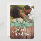 Rustische omloop | Vakantieknopkaart Feestdagenkaart (Voorkant)