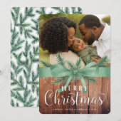 Rustische omloop | Vakantieknopkaart Feestdagenkaart (Voorkant / Achterkant)