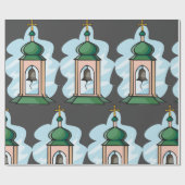 Rustische Orthodoxe Kerk Klokkentoren Cadeaupapier (Vlak)