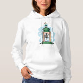 Rustische Orthodoxe Kerk Klokkentoren Hoodie (Voorkant)