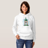 Rustische Orthodoxe Kerk Klokkentoren Hoodie (Voorkant volledig)