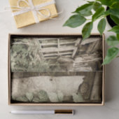 Rustische Oude Rood Band Vensters Tissuepapier (Geschenk)