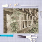 Rustische Oude Rood Band Vensters Tissuepapier (Craft)