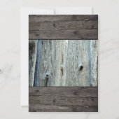 Rustische paarden Foto's Birthday Uitnodiging (Achterkant)