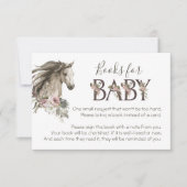 Rustische paardenboeken voor Baby shower Kaart (Voorkant)