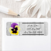 Rustische Paarse en gele bruine bruine Etiket (Insitu)