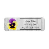 Rustische Paarse en gele bruine bruine Etiket (Voorkant)