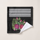 Rustische patchwork bad handdoek (Wasdoekje)