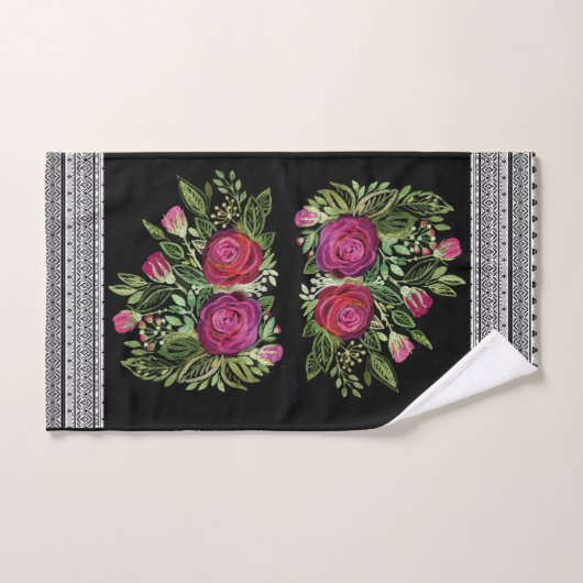 Rustische patchwork bad handdoek (Handdoek)