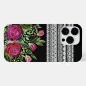 Rustische patchwork iPhone hoesje (Achterkant horizontaal)