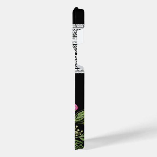 Rustische patchwork iPhone hoesje (Linkerkant)