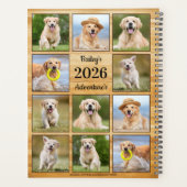 Rustische persoonlijke foto van Pet Puppy Dog Coll Planner (Achterkant)