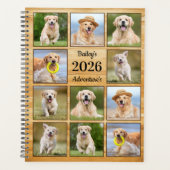 Rustische persoonlijke foto van Pet Puppy Dog Coll Planner (Voorkant)