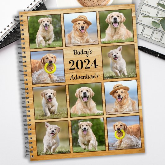 Rustische persoonlijke foto van Pet Puppy Dog Coll Planner