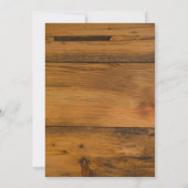 Rustische pijnen en het Rode Lace-winterhuwelijk Kaart (Achterkant)