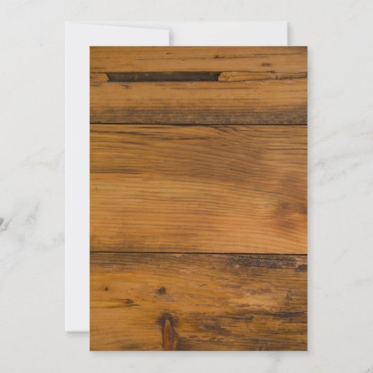 Rustische pijnen en het Rode Lace-winterhuwelijk Kaart (Achterkant)