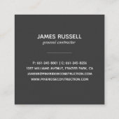 Rustische pines | Vierkant Visitekaartje (Achterkant)