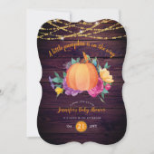 Rustische Pompoen BABY SHOWER Waterverf HERFST Mod Kaart (Voorkant)