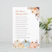 Rustische pompoen die mammie het beste spel kennen (Staand voorkant)