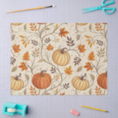 Rustische pompoen en herfstloofpatroon tissuepapier (Craft)