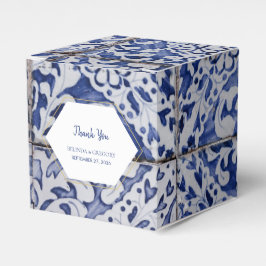 Rustische Portugese Tiles Wedding Bedankdoosjes