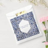 Rustische Portugese Tiles Wedding Bedankzakje (Gezegeld)