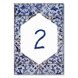 Rustische Portugese Tiles Wedding Kaart