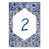 Rustische Portugese Tiles Wedding Kaart (Voorkant)