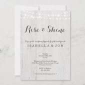 Rustische post-huwelijksbrunch de ochtend erna kaart (Voorkant)