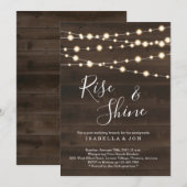 Rustische post-huwelijksbrunch de ochtend erna kaart (Voorkant / Achterkant)