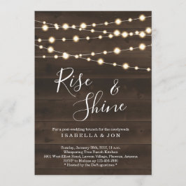 Rustische post-huwelijksbrunch de ochtend erna kaart