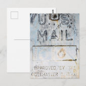 Rustische postbus briefkaart (Voorkant / Achterkant)