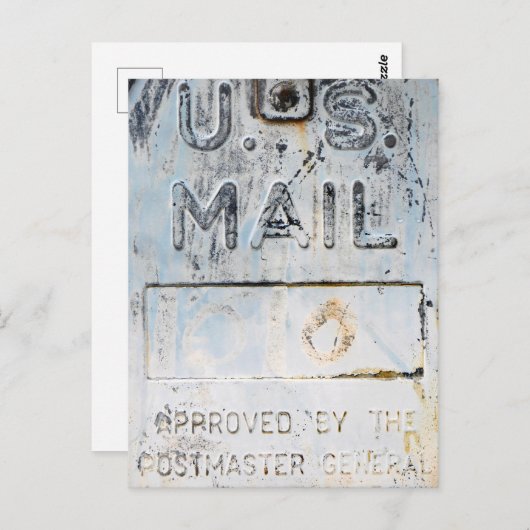 Rustische postbus briefkaart (Voorkant / Achterkant)