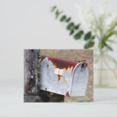 Rustische postbus briefkaart (Staand voorkant)