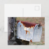 Rustische postbus briefkaart (Voorkant / Achterkant)
