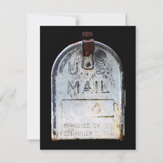 Rustische postbus kaart (Voorkant)