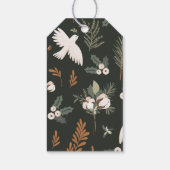 Rustische Prettige feestdagen Gift Labels Cadeaulabel (Achterkant)