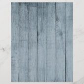 Rustische recept-pagina voor de organisator van he (Achterkant)