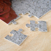 Rustische rode rozen legpuzzel (Zijkant)