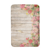 Rustische Romantische Rozen Hout Badmat (Voorkant Verticaal)