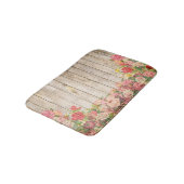 Rustische Romantische Rozen Hout Badmat (Gekanteld)