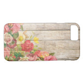  Rustische Romantische Rozen Hout Case-Mate iPhone Case (Achterkant (Horizontaal))