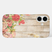  Rustische Romantische Rozen Hout Case-Mate iPhone Case (Achterkant (horizontaal))