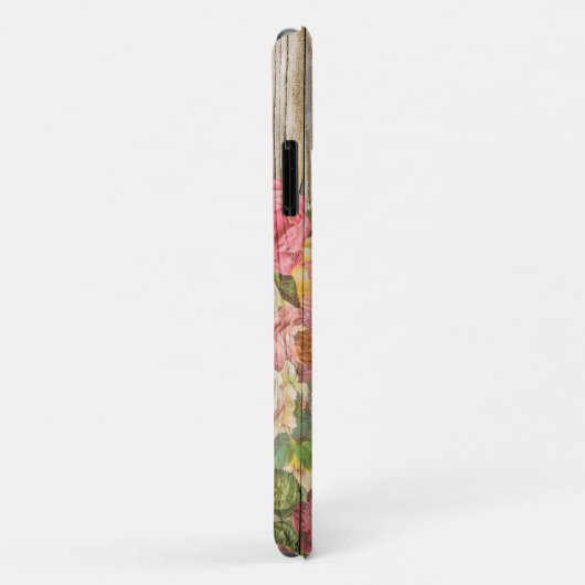  Rustische Romantische Rozen Hout Case-Mate iPhone Case (Achterkant/rechts)