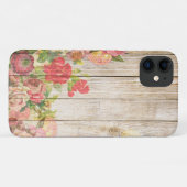  Rustische Romantische Rozen Hout Case-Mate iPhone Case (Achterkant (horizontaal))