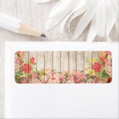  Rustische Romantische Rozen Hout Etiket (Insitu)