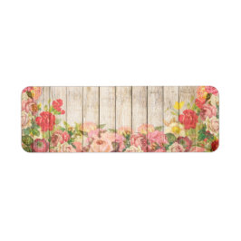  Rustische Romantische Rozen Hout Etiket