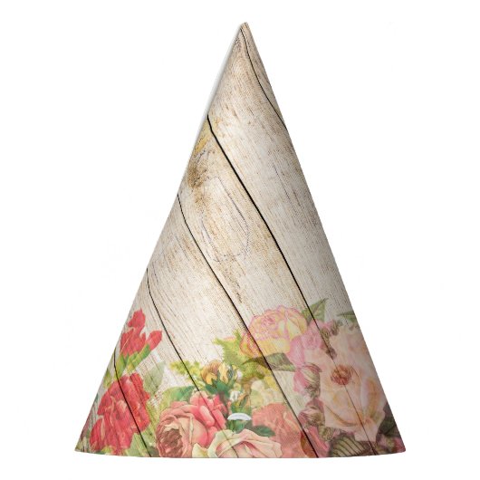  Rustische Romantische Rozen Hout Feesthoedjes (Links)