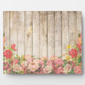  Rustische Romantische Rozen Hout Fotoplaat (Voorkant)