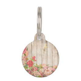  Rustische Romantische Rozen Hout Huisdierpenning